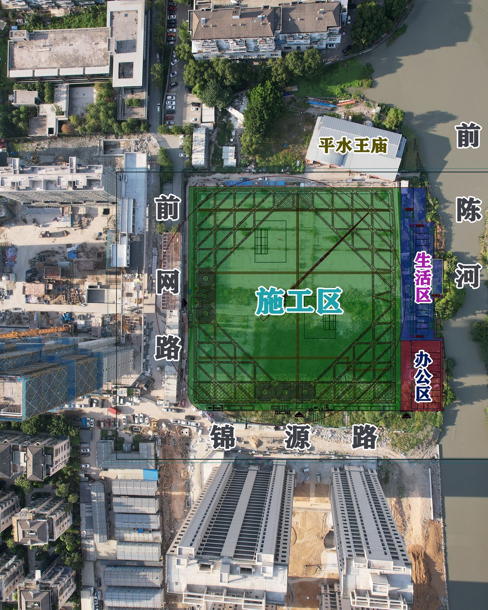#施工总平图布置 | 用OmapCAD插件快速把CAD施工总平图导入卫星地图
