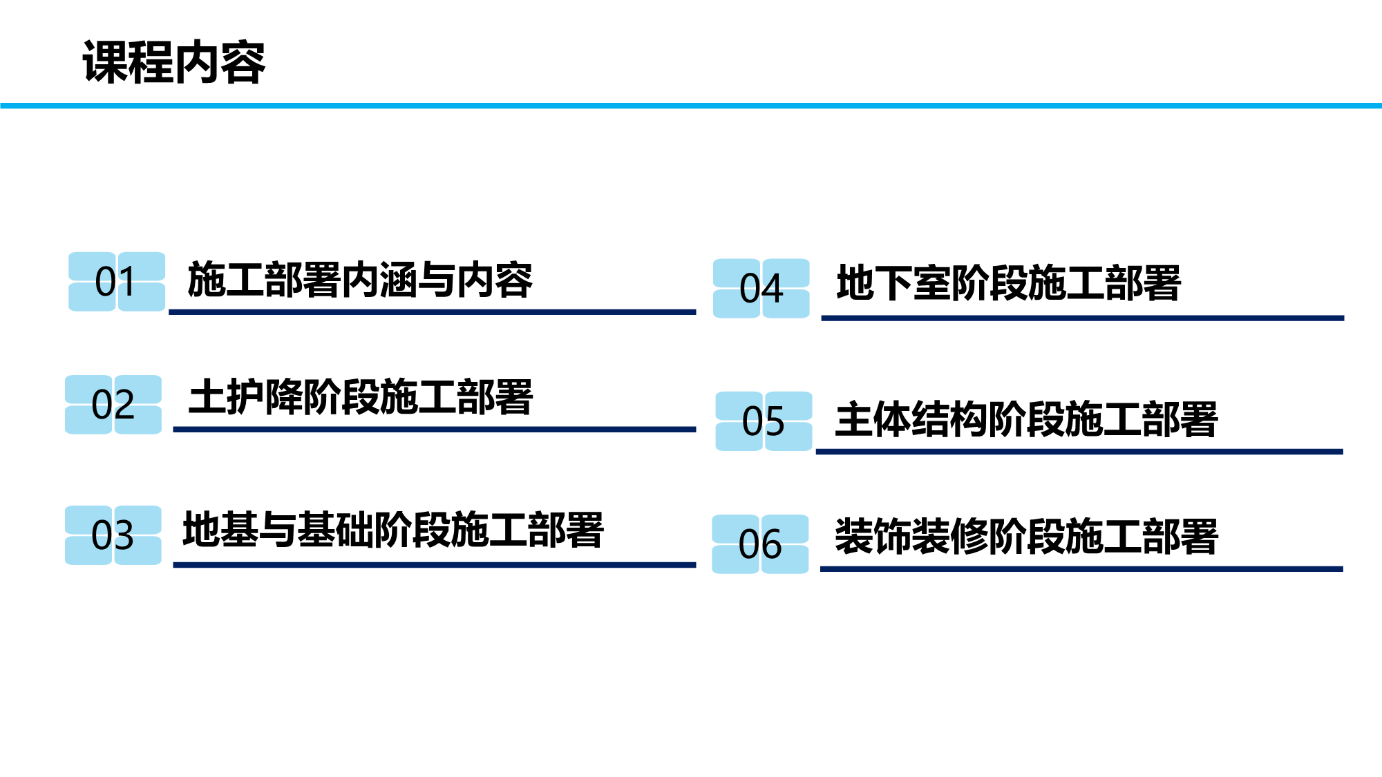 某项目施工各阶段部署安排（包含土护降阶段、地基与基础阶段、地下室阶段、主体阶段、装饰装修阶段等）