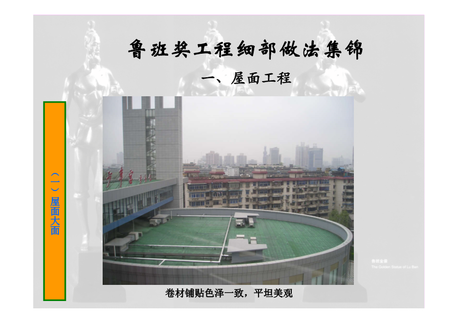 鲁班奖工程细部做法集锦（涵盖屋面、楼地面等11个分部分项工程，大量图片，共714页）