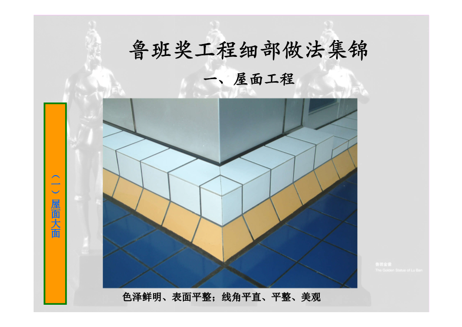 鲁班奖工程细部做法集锦（涵盖屋面、楼地面等11个分部分项工程，大量图片，共714页）