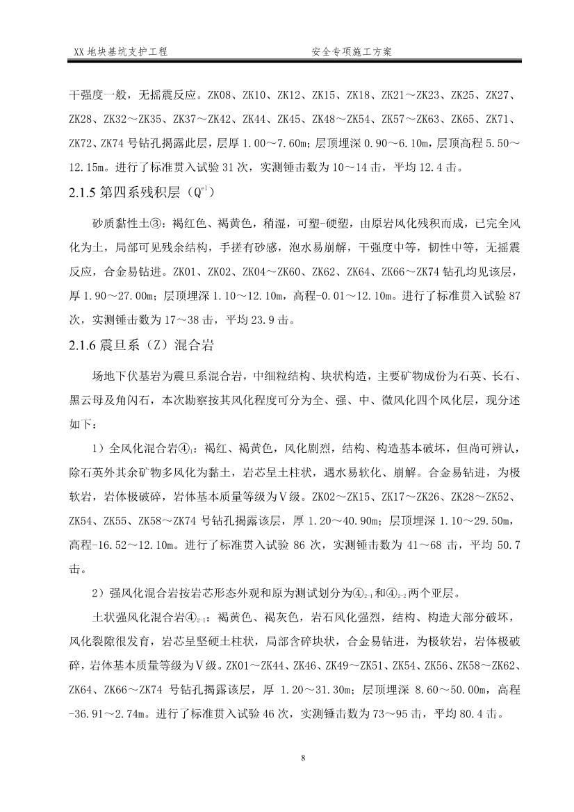 某深基坑支护工程安全施工方案（word格式，可编辑）