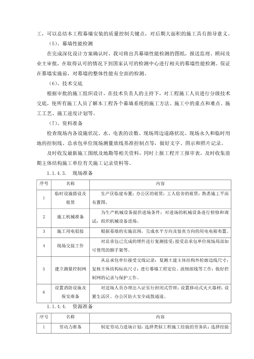 超详细的超高层幕墙工程施工方案与技术措施（Word格式，可编辑）