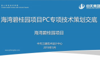 海湾碧桂园项目PC专项技术策划交底