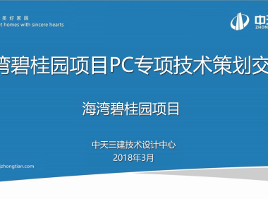 海湾碧桂园项目PC专项技术策划交底