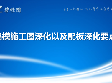 铝模施工图深化以及配板深化要点60P